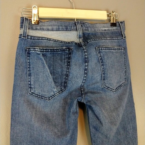 Current Elliott stiletto jeans geometric patchwork - Picture 5 of 7